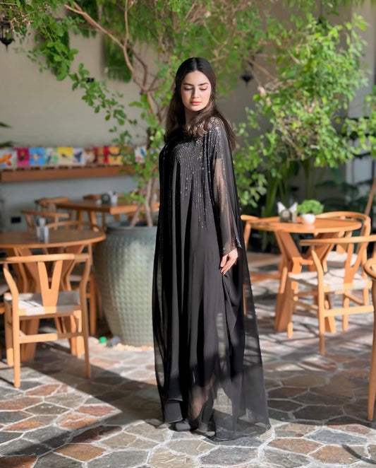 Black Orchid Abaya