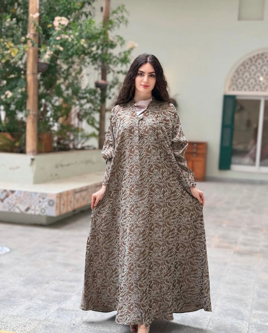 Vanilla Bloom Abaya